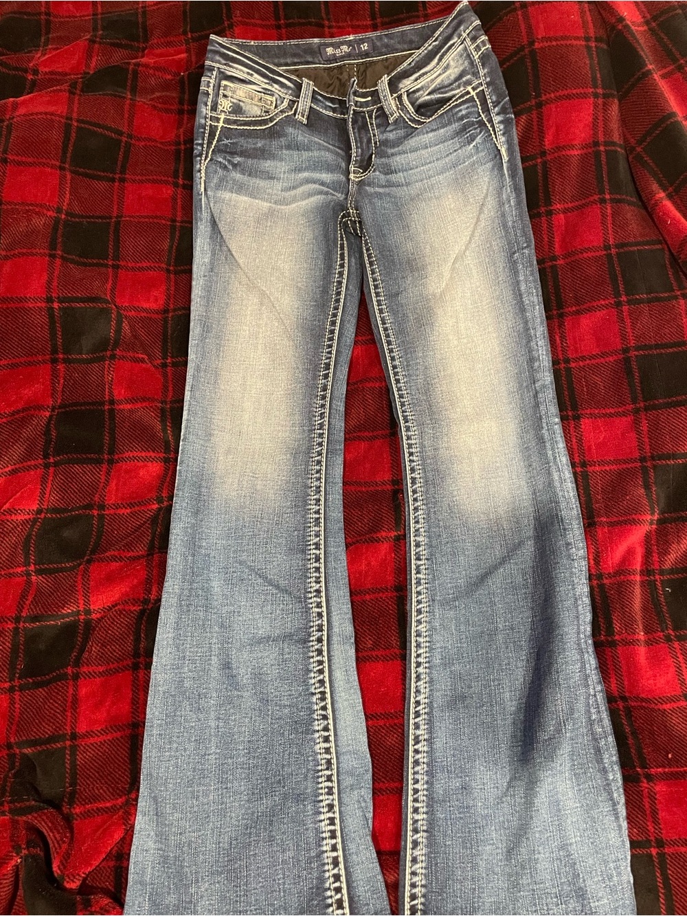 Miss Me Light Blue Bootcut Kids Jeans